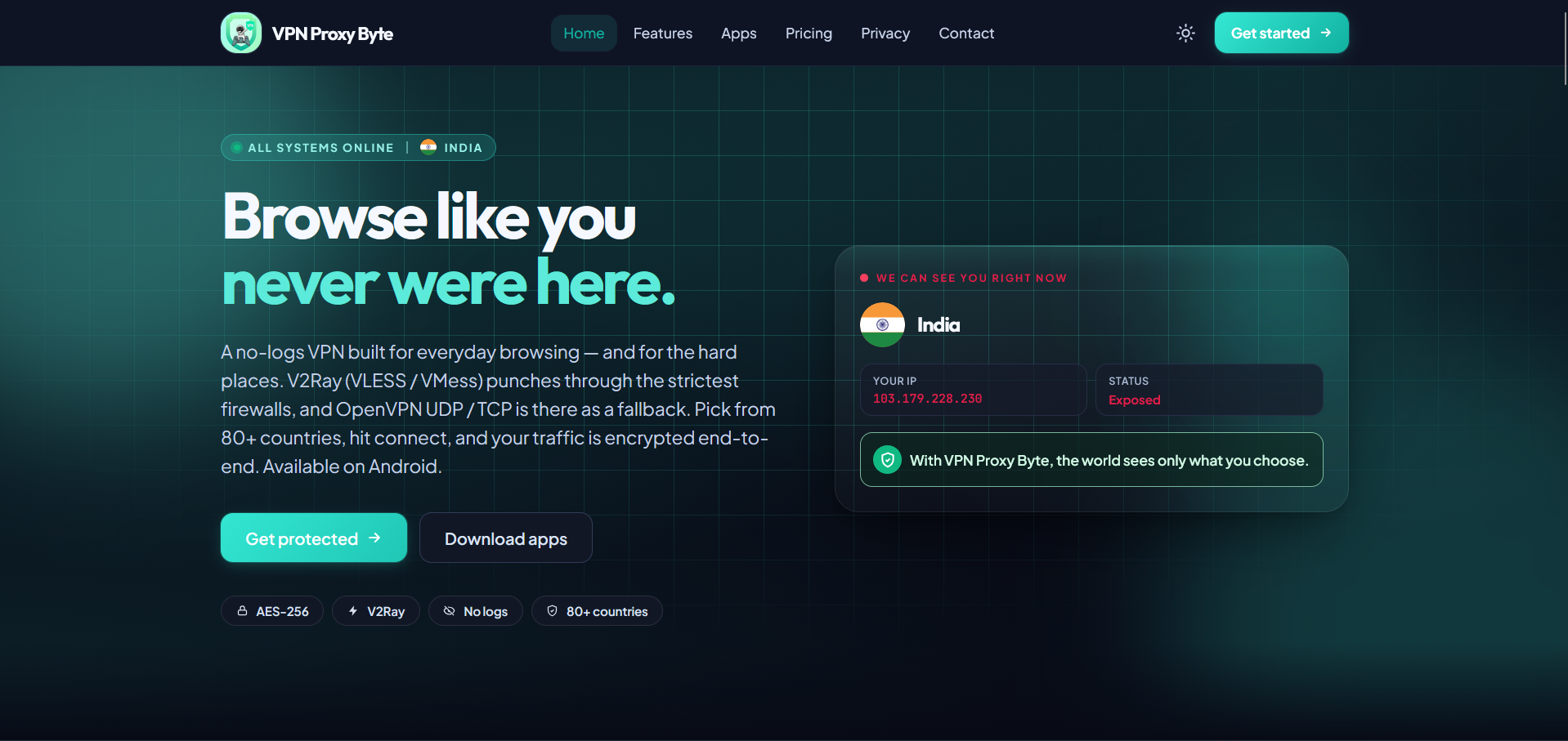 VPN Proxy website preview